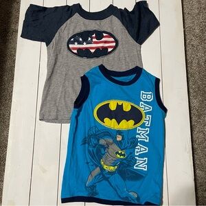 2 Batman tops - one blue and one grey #Batman #KidsFashion